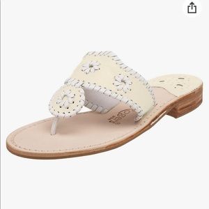 Brand New Jack Rogers Sandals, size 10N, cream/white